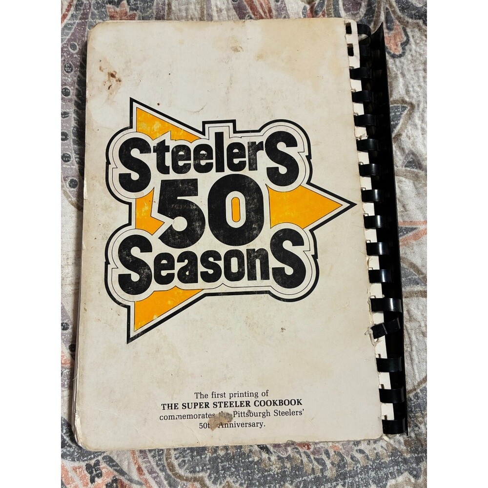 The Super Steeler Cookbook NFL Pittsburgh Steelers Cook Book 1982 Vintage - Picture 13 of 13